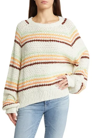 Rip Curl Holiday Tropics Stripe Sweater in at Nordstrom, Size X-Small