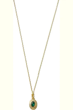 Argento Vivo Sterling Silver Emerald Pendant Necklace in at Nordstrom
