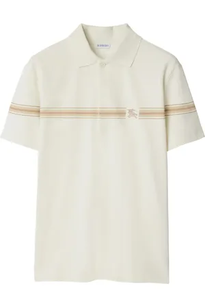 Burberry Striped Cotton Polo Shirt in at Nordstrom, Size Xxx-Large S