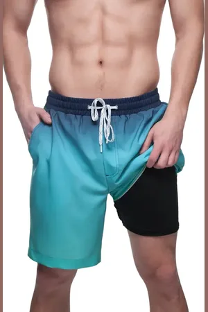 Rokka & rolla Compression Liner Stretch Swim Trunks UPF 50+ in at Nordstrom, Size Medium