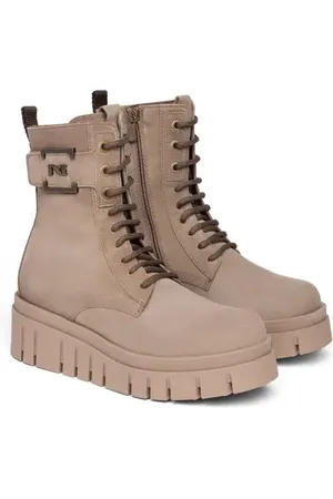 Nero Giardini Logo Plate Platform Wedge Bootie in at Nordstrom, Size 10Us