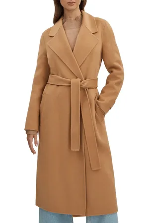 Reiss Emile Belted Wool Blend Coat in at Nordstrom, Size 14 Us