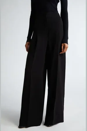 Max Mara Lino Wide Leg Trousers in at Nordstrom, Size 12