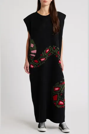 Dressed in Lala Big Reputation Oversize Maxi Sweater Dress in at Nordstrom, Size Small