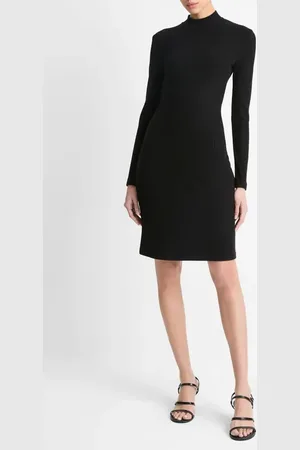 Vince Long Sleeve Rib Dress in at Nordstrom, Size Xx-Small