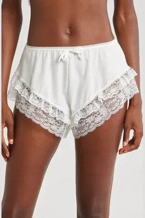 Kat The Label Harriet Ruffle Lace Tap Pants in at Nordstrom, Size X-Large