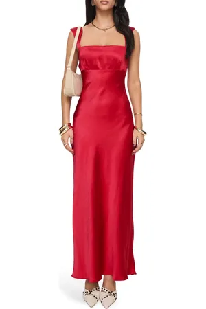 Princess Polly Radioactive Bias Cut Satin Maxi Dress in at Nordstrom, Size 6