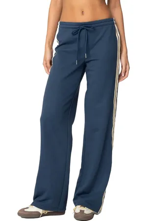 Edikted Averie Contrast Stripe Sweatpants in at Nordstrom, Size Large