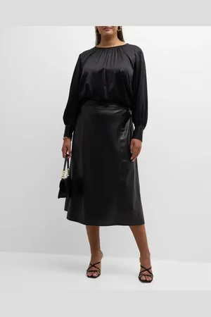 Gabriella Rossetti Eva Vegan Leather Skirt in at Nordstrom, Size 12