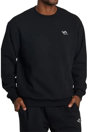 RVCA Essential Logo Embroidered Sweatshirt in at Nordstrom, Size Small