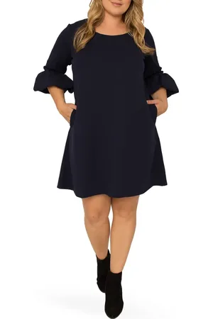 Standards & Practices Stella Crepe Knit Dress in at Nordstrom, Size 1X