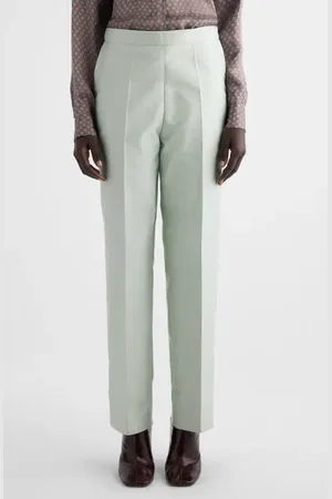DRIES VAN NOTEN Prati Satin Straight Leg Pants in at Nordstrom, Size 2 Us