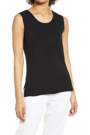 Ming Wang Scoop Neck Sweater Tank in at Nordstrom, Size Medium
