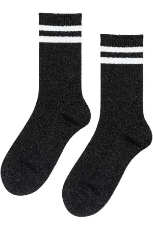 hansel from basel Physical Spark Metallic Crew Socks in at Nordstrom