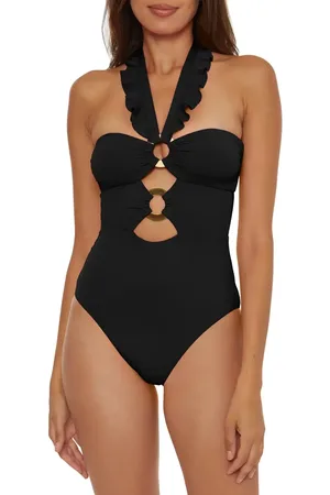 Soluna Ruffle Strappy One-PIece Swimsuit in at Nordstrom, Size Small