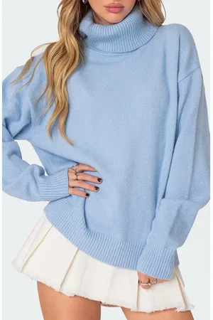 Edikted Isabelle Oversize Turtleneck Sweater in at Nordstrom, Size X-Large