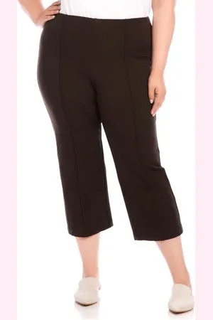 Karen Kane Pintuck Twill Crop Pants in at Nordstrom, Size 0X