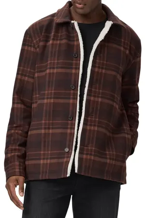 Paige Rangel Fleece Lined Plaid Flannel Jacket in at Nordstrom, Size Small