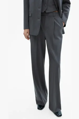 MANGO Pinstripe Pleat Front Pants in at Nordstrom, Size 14