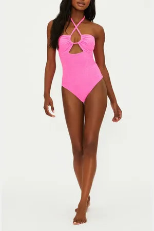 Beach Riot Phoenix Halter One-Piece Swimsuit in at Nordstrom, Size Medium