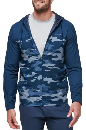 Travis Mathew Camo Zip Hoodie in at Nordstrom, Size X-Large