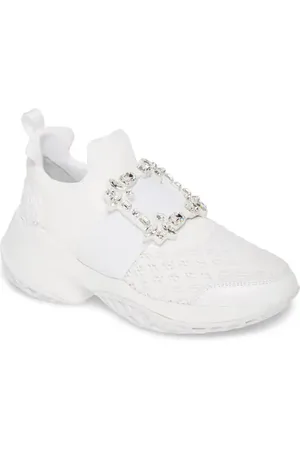 Roger Vivier Viv Crystal Buckle Slip-On Sneaker in at Nordstrom, Size 9.5Us