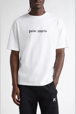 Palm Angels Classic Logo Slim Fit Cotton Graphic T-Shirt in at Nordstrom, Size Small