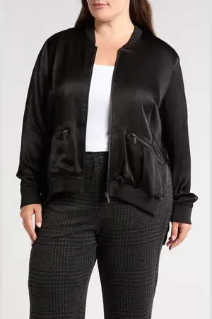 UNIVERSAL STANDARD Satin Bomber in at Nordstrom, Size Xs