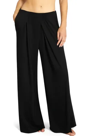 Robin Piccone Ava Pleated Wide Leg Pants in at Nordstrom, Size Small