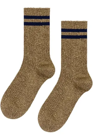 hansel from basel Physical Spark Metallic Crew Socks in at Nordstrom
