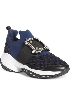 Roger Vivier Viv Crystal Buckle Slip-On Sneaker in at Nordstrom, Size 6Us