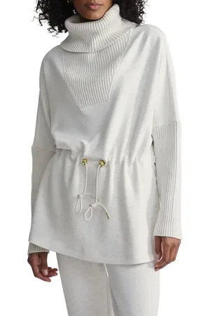 Varley Suffolk Longline Turtleneck Sweatshirt in at Nordstrom, Size Large