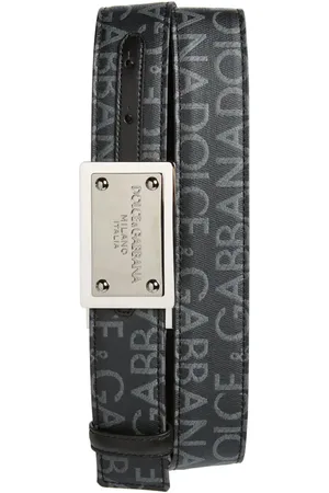 Dolce & Gabbana Logo Jacquard Coated Canvas Belt in at Nordstrom, Size 85 Eu