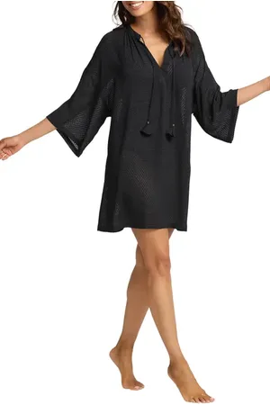 Tommy Bahama Textured Dot Cover-Up Tunic in at Nordstrom, Size Large