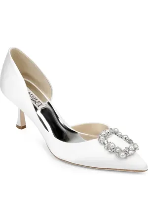 Badgley Mischka Fabia Embellished Pointed Toe Pump in at Nordstrom, Size 5