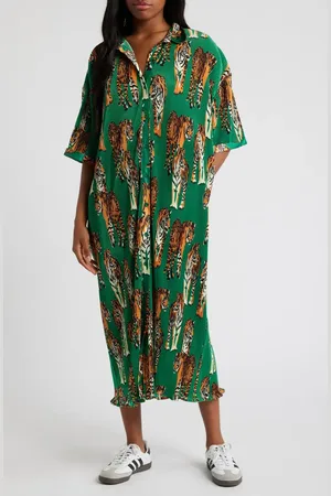 Dressed in Lala So Far So Good Oversize Pliss?? Shirt Dress in at Nordstrom, Size Medium