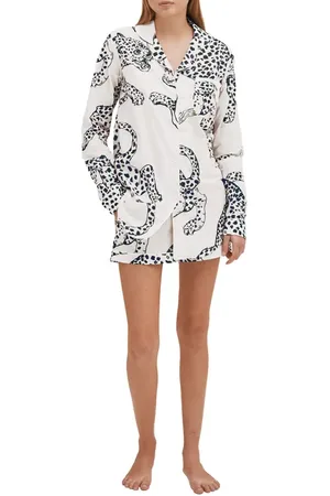 Desmond & Dempsey Signature Cotton Knit Pajama Set in at Nordstrom, Size Medium