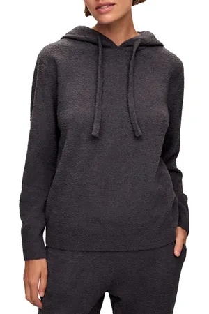 Eberjey Relaxed Fit Recycled Boucl?? Hoodie in at Nordstrom, Size Large