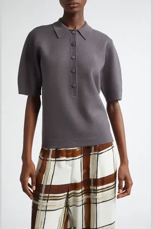 DRIES VAN NOTEN Toamsa Merino Wool Polo Sweater in at Nordstrom, Size X-Small