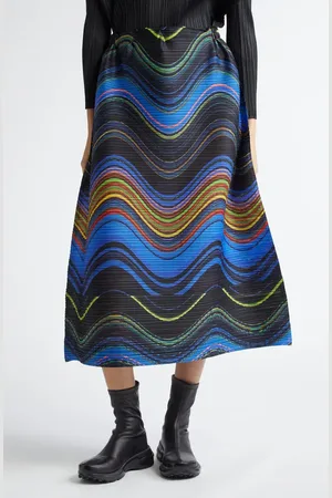 PLEATS PLEASE ISSEY MIYAKE Warp Pleated A-Line Skirt in at Nordstrom, Size 3