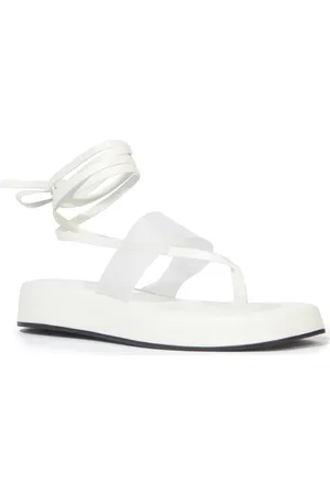 BLACK SUEDE STUDIO Flatform Ankle Strap Sandal in at Nordstrom, Size 8Us