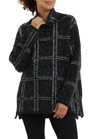 Nom Maternity Lia Check Maternity/Nursing Sweater in at Nordstrom, Size X-Large
