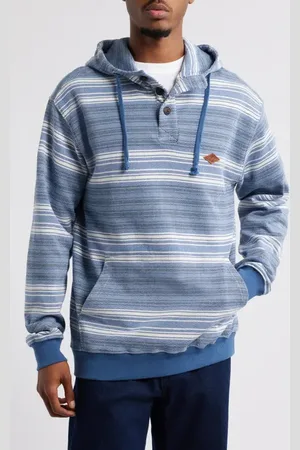 Billabong Rancho Stripe Polo Hoodie in at Nordstrom, Size Small