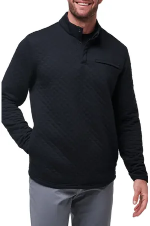 Travis Mathew Transatlantic Quilted Henley Pullover in at Nordstrom, Size Xx-Large