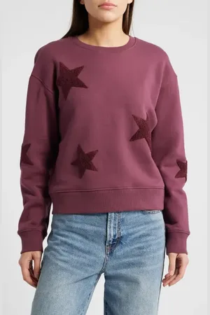 Rails Sonia Star Appliqu?? Cotton Sweatshirt in at Nordstrom, Size Xx-Small