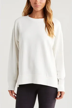 Zella Luxe French Terry Sweatshirt in at Nordstrom, Size X-Large