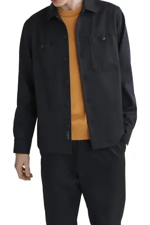 RAG&BONE Hyde Wool Blend Twill Shirt Jacket in at Nordstrom, Size Medium