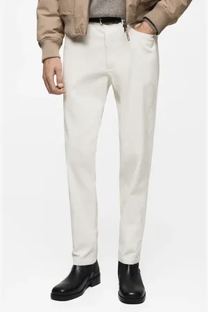 MANGO Regular Fit Straight Leg Corduroy Pants in at Nordstrom, Size 36