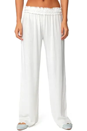 Edikted Sylvia Pointelle Pants in at Nordstrom, Size X-Small