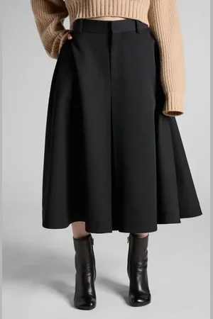 Bottega Veneta Wool Grain de Poudre A-Line Skirt in at Nordstrom, Size 00 Us
